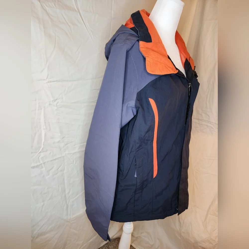 Noth Face 3 in 1 Ski Jacket women's M purple orange fleece - Picture 2 of 16